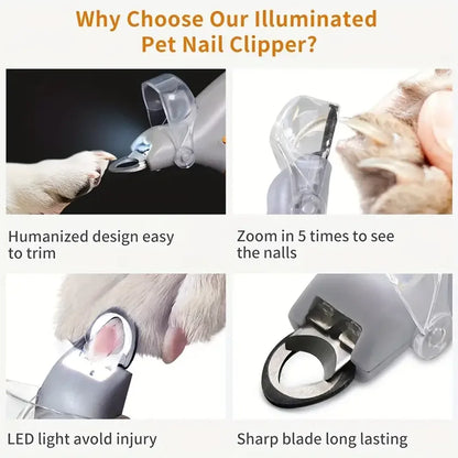 GoodBoy SafeTrim LED – 5× Magnifying Nail Clipper for Cats & Dogs