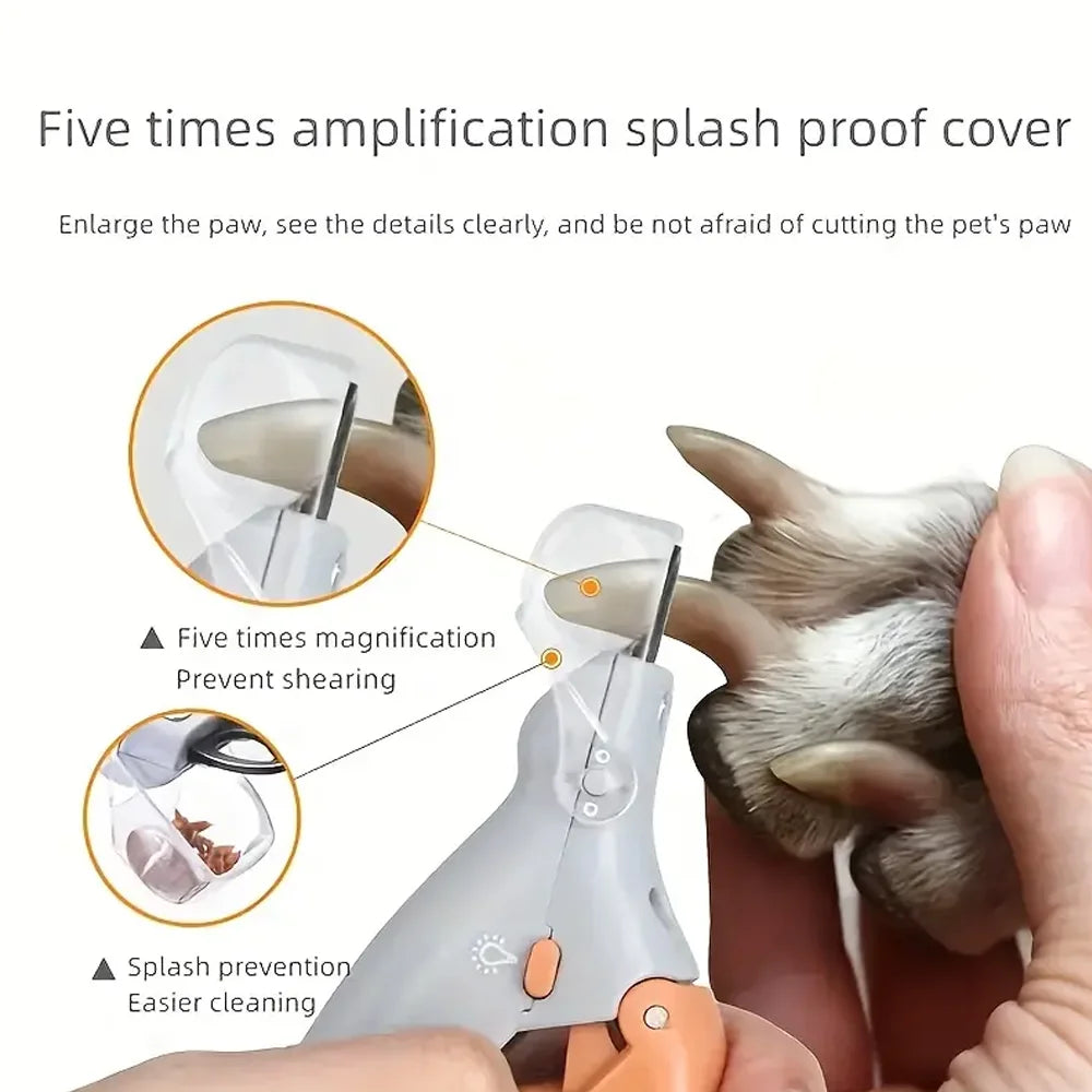 GoodBoy SafeTrim LED – 5× Magnifying Nail Clipper for Cats & Dogs